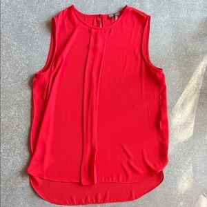Vince Camuto Vibrant Red Sleeveless Blouse